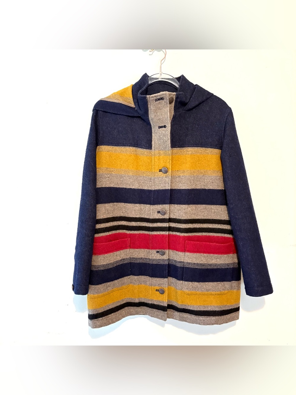 Pendleton camp stripe wool quilted jacket - Picture 3 of 8